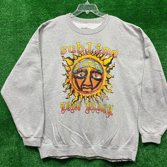 Oversized Crew Neck Sweatshirt Sm 